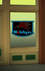 Miller Engineering   MIE9025 Mobil Window Sign (HO/O)