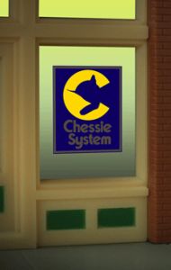 Miller Engineering   MIE9070 Chessie Window Sign HO/O