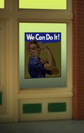 Miller Engineering   MIE9110 We Can Do It window sign
