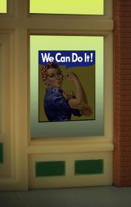 Miller Engineering   MIE9110 We Can Do It window sign