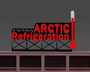 Miller Engineering   MIE9582 Arctic Refrigerator Sign (Med)