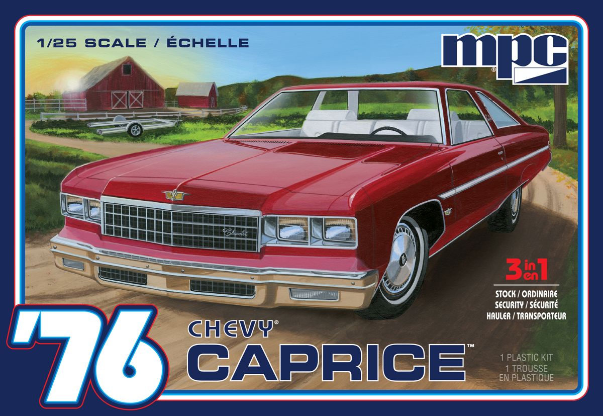 MPC Model 963  1976 Chevy Caprice w/Trailer 2T Skill 2