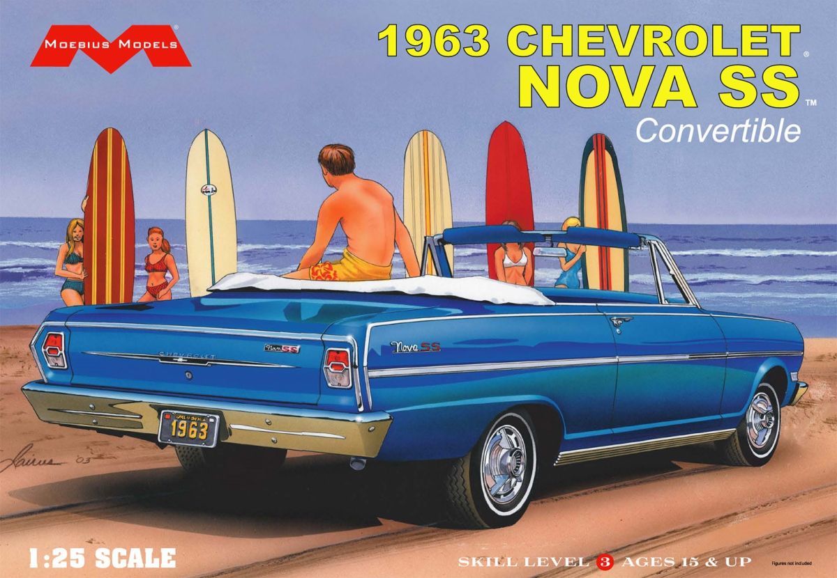 Moebius 2318 1963 Chevrolet Nova SS Convertible  NEW - call for discount pricing!