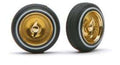 Pegasus Model 1015 McC RIMS W/TIRES GOLD