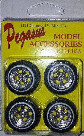Pegasus Model 1121 Mini Ts Chrome Rims w/Tires