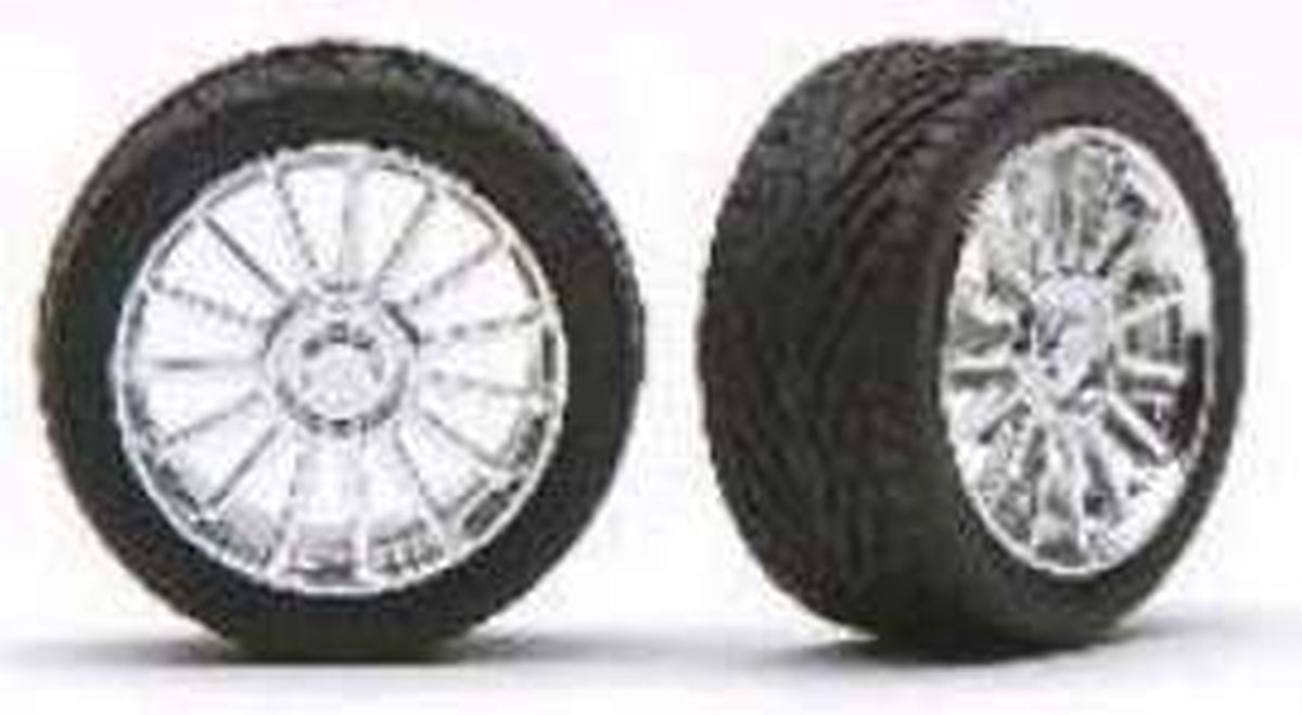 Pegasus Model 1206 SPIDERS RIMS W/TIRES CHROME