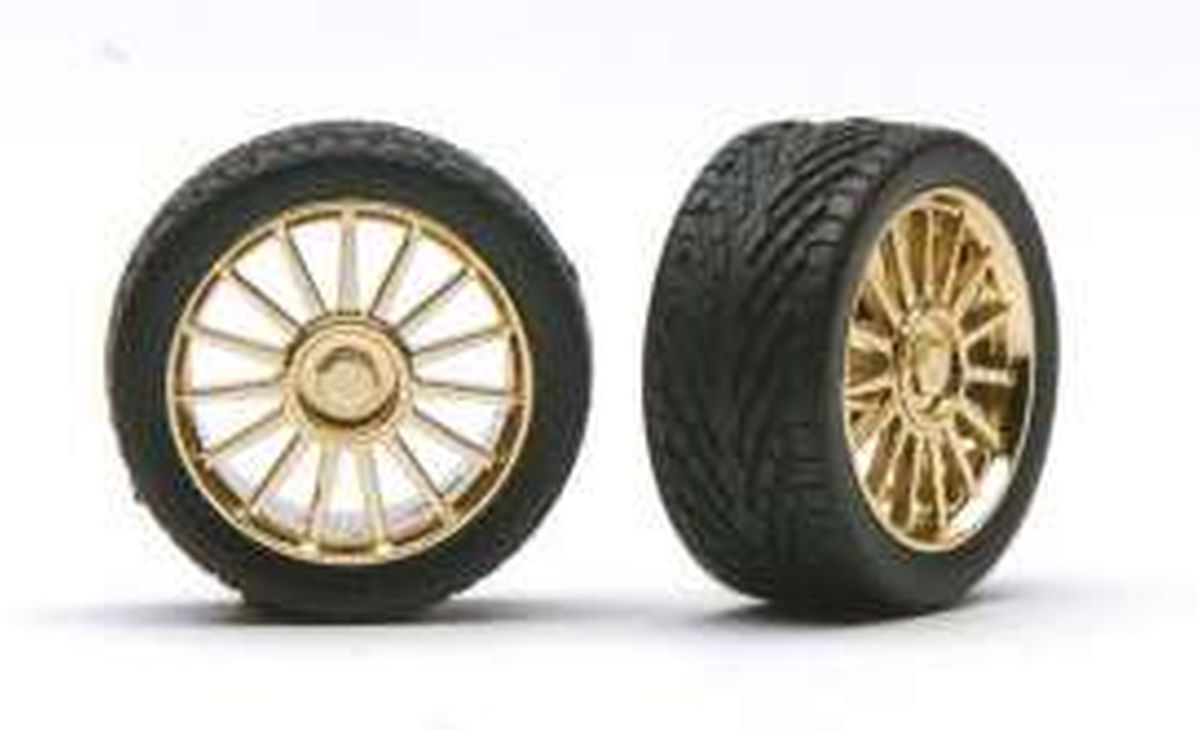 Pegasus Model 1208 SPIDERS RIMS W/TIRES GOLD