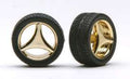 Pegasus Model 1212 THREE SPOKE RIMS W/TIRES GOLD