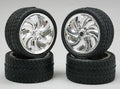 Pegasus Model 1218 CYCLONES RIMS W/TIRES CHROME