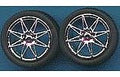 Pegasus Model 1254 DIAMANTES RIMS W/TIRES CHROME