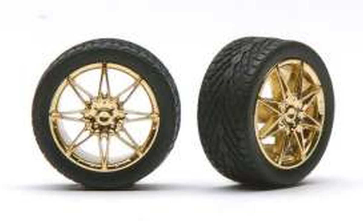 Pegasus Model 1256 DIAMANTES RIMS W/TIRES GOLD