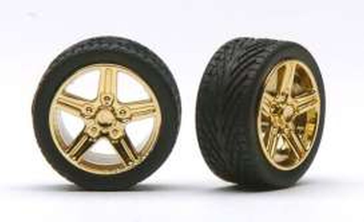 Pegasus Model 1268 IROKS RIMS W/TIRES GOLD