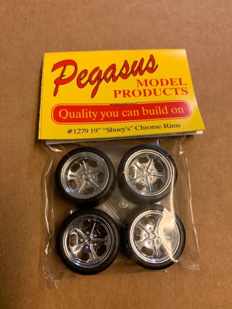 Pegasus Model 1279 SCHUEYS 19 RIMS W/TIRES CHROME