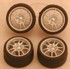 Pegasus Model 1282 M5S RIMS W/TIRES SILVER