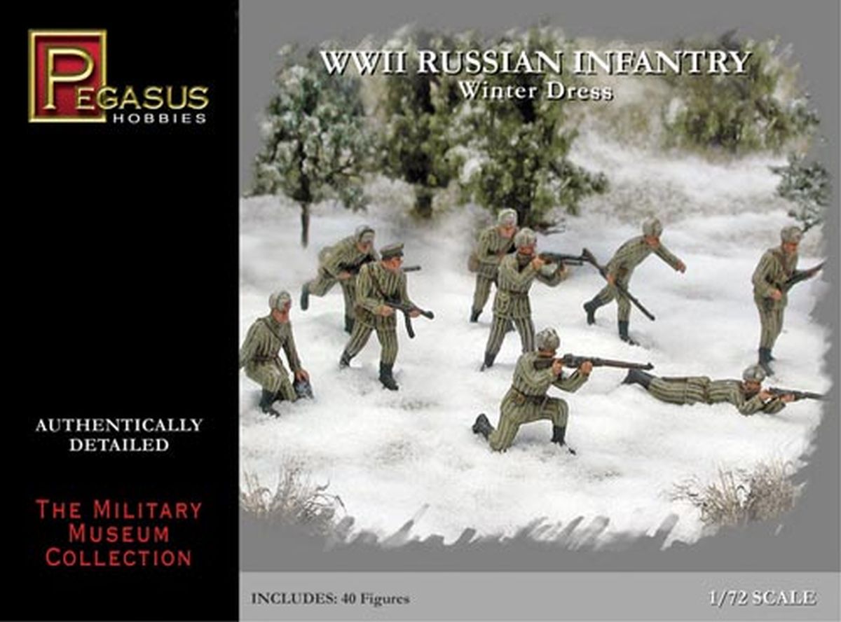 Pegasus Model 7269 WWII Russian Infantry Winter Dress