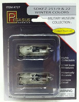 Pegasus Model 727 Sd.Kfz.251/9 & 22 Winter Colors (2)