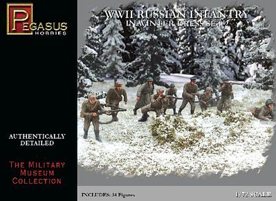 Pegasus Model 7272 WWII Russian Infantry in Winter Dress set 2