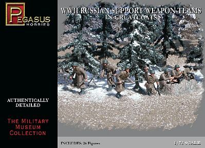 Pegasus Model 7274 Russian Support Weapon Teams in Greatcoats