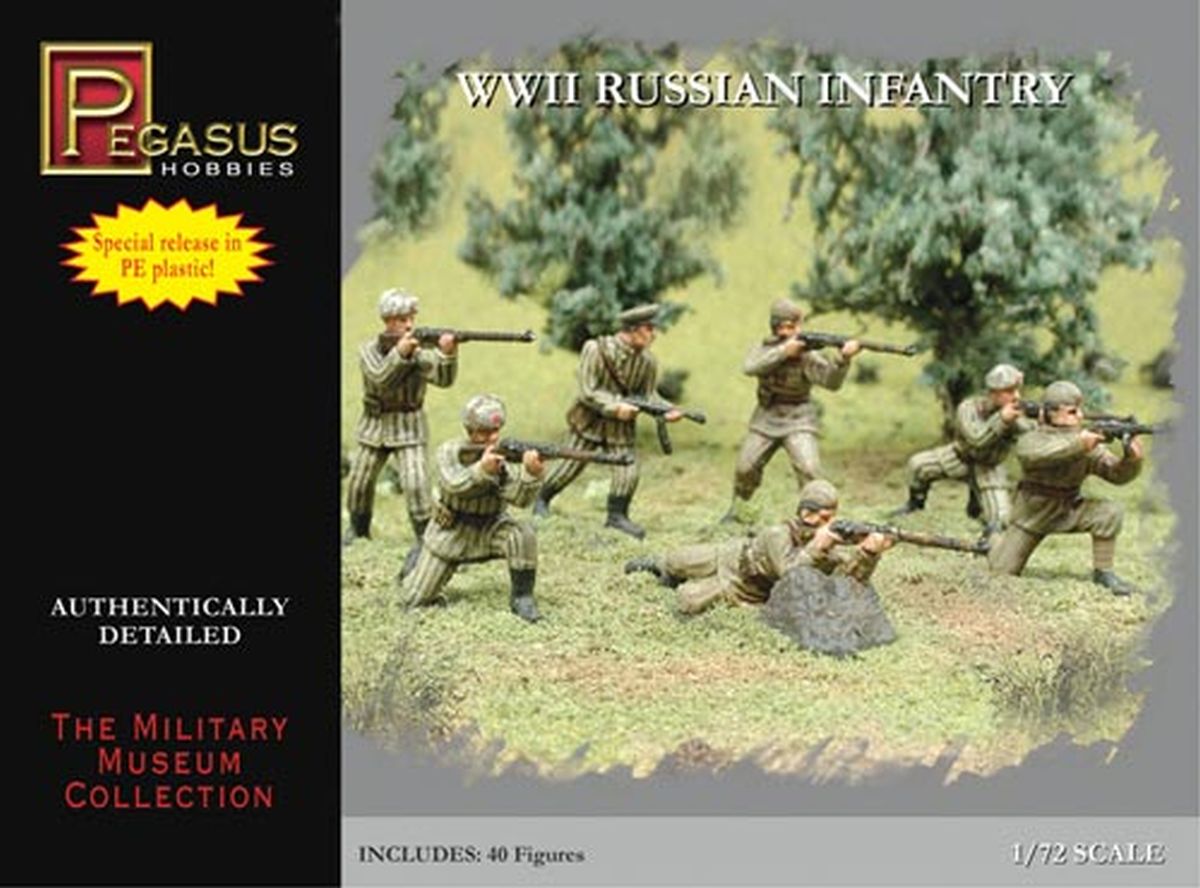 Pegasus Model 7498 WWII Russian Infantry Combo (PE Plastic)