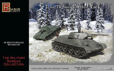 Pegasus Model 7661 Russian T-34/76 Tanks (2)