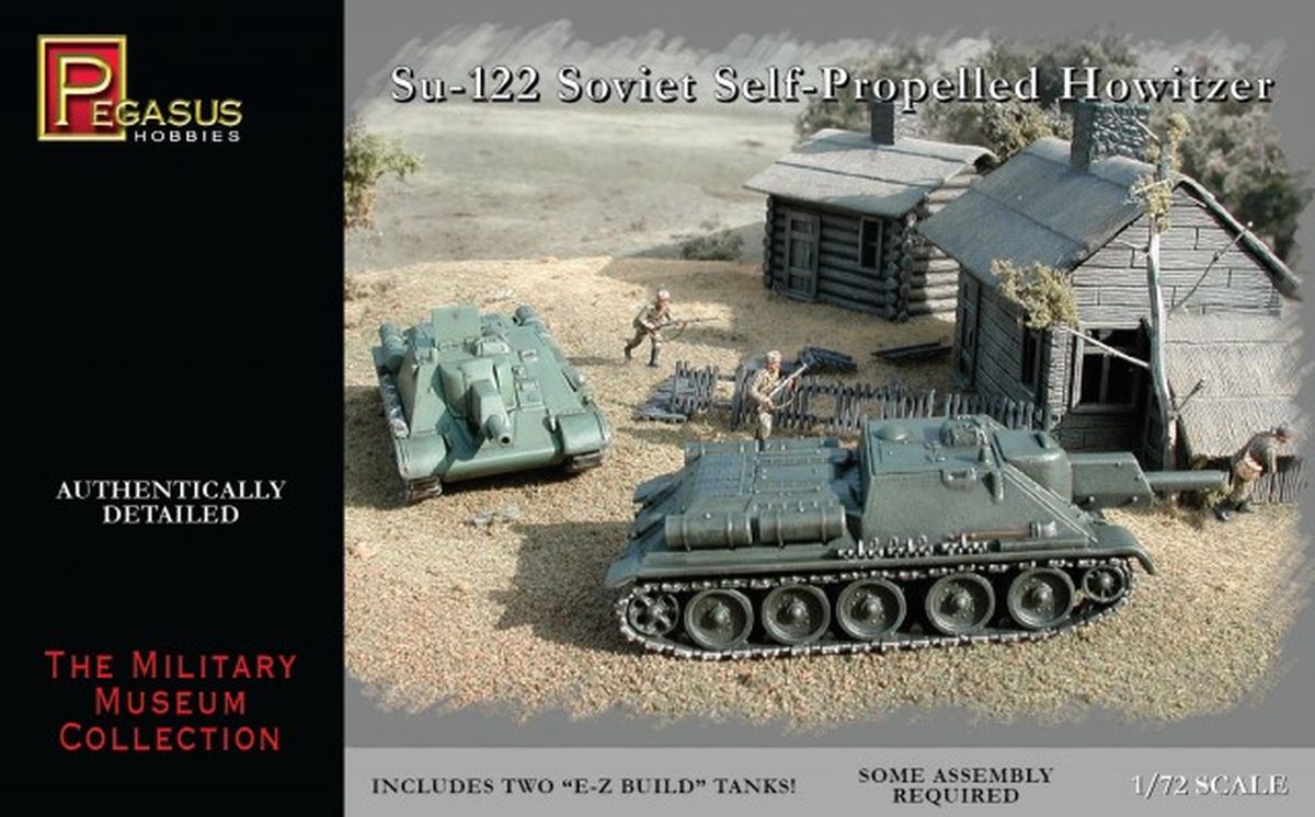 Pegasus Model 7664 Russian Su-122 Assault Gun (2)
