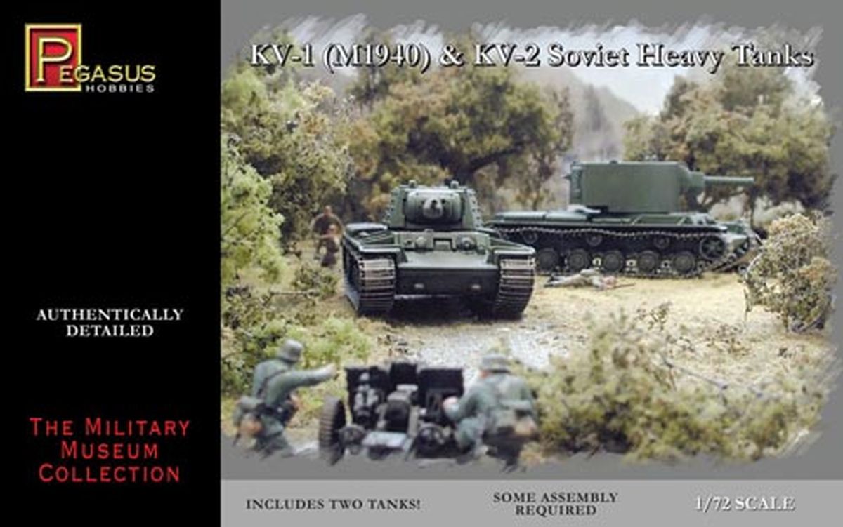 Pegasus Model 7665 KV-1 Early & KV-2 Tanks (2)