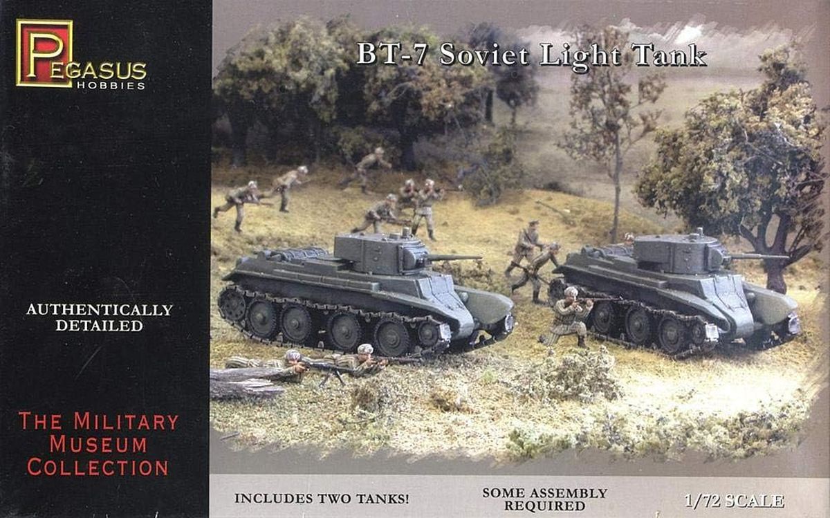 Pegasus Model 7673 BT-7 Light Tanks (2)
