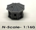Phoenix Precision Models PPM30800 N Octogon Building w/Roof & Glass (1)