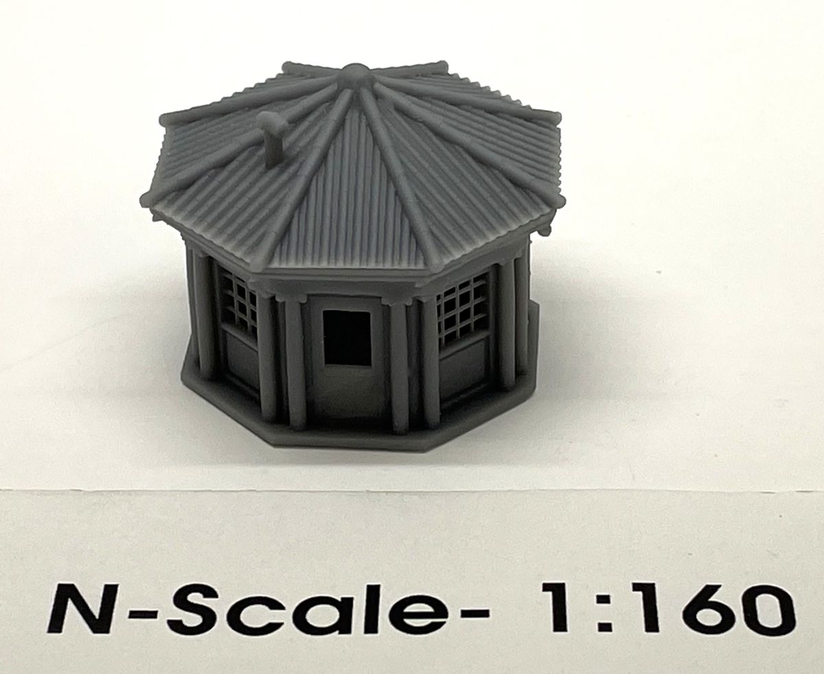 Phoenix Precision Models PPM30800 N Octogon Building w/Roof & Glass (1)