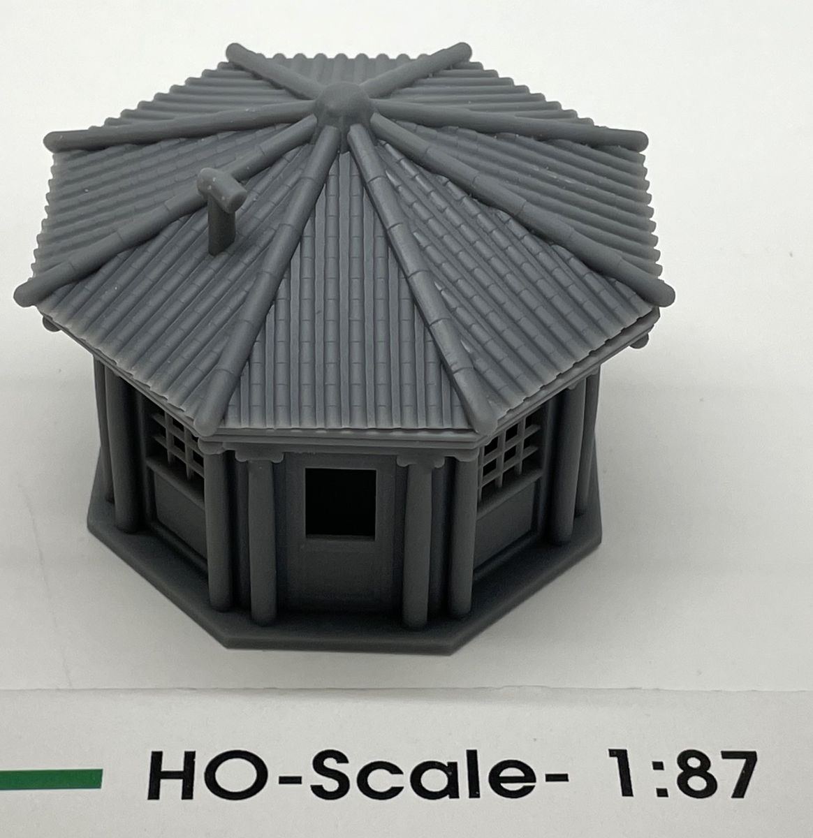 Phoenix Precision Models PPM31800 HO Octogon Building w/Roof & Glass (1)