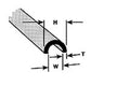 Plastruct 90172 (90172) 1/2 Round Profile