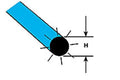 Plastruct 90254 (90254) 1/2 Lgth.Flour.Rod