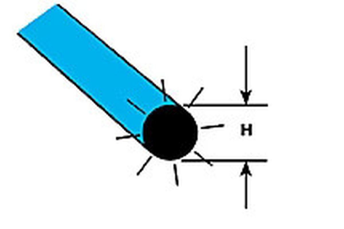 Plastruct 90254 (90254) 1/2 Lgth.Flour.Rod