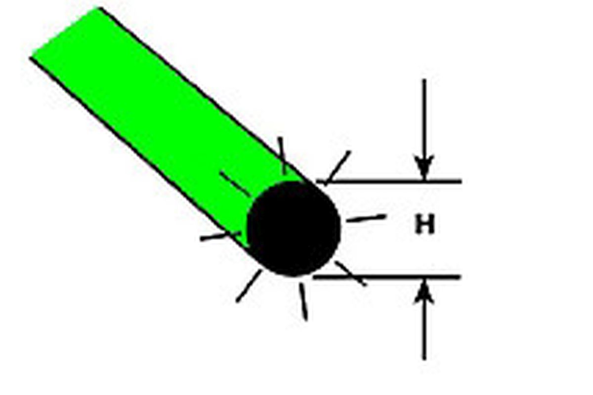Plastruct 90264 (90264) 1/2 Lgth.Flour.Rod