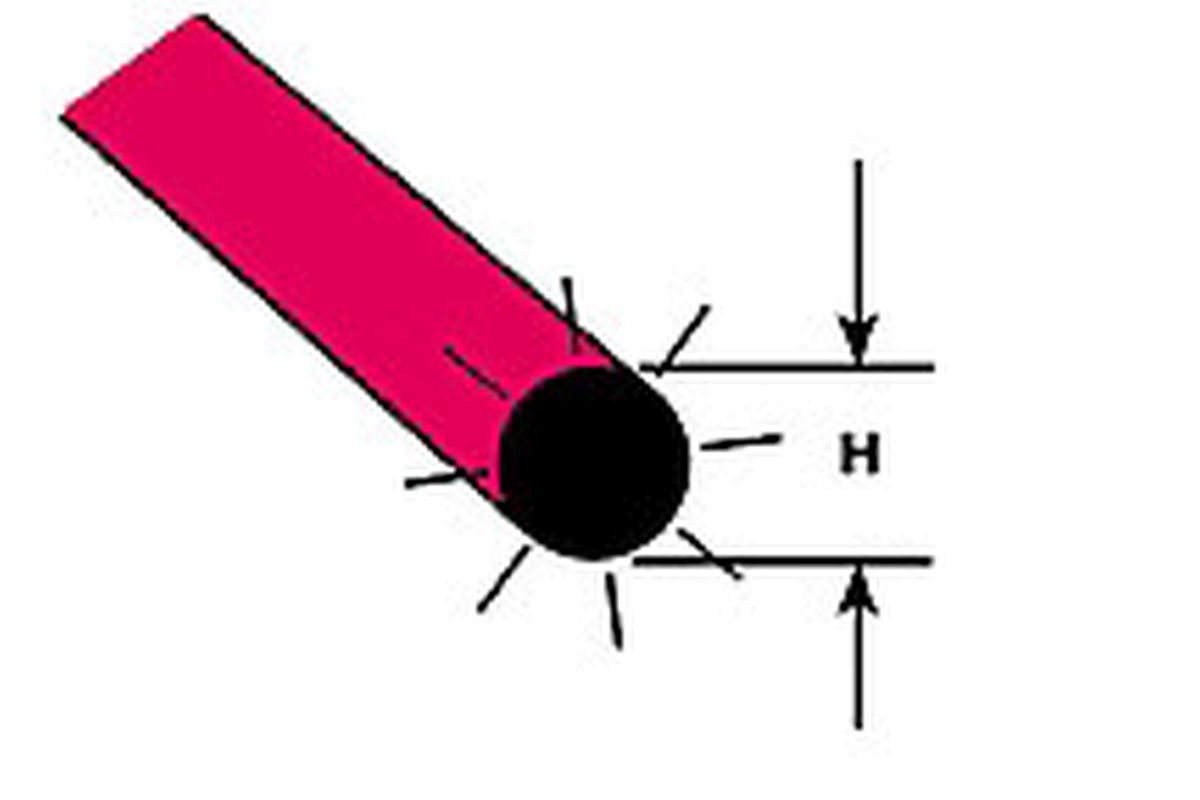 Plastruct 90274 (90274) 1/2 Lgth.Flour.Rod