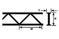 Plastruct 90401 (90401) Open Web Truss