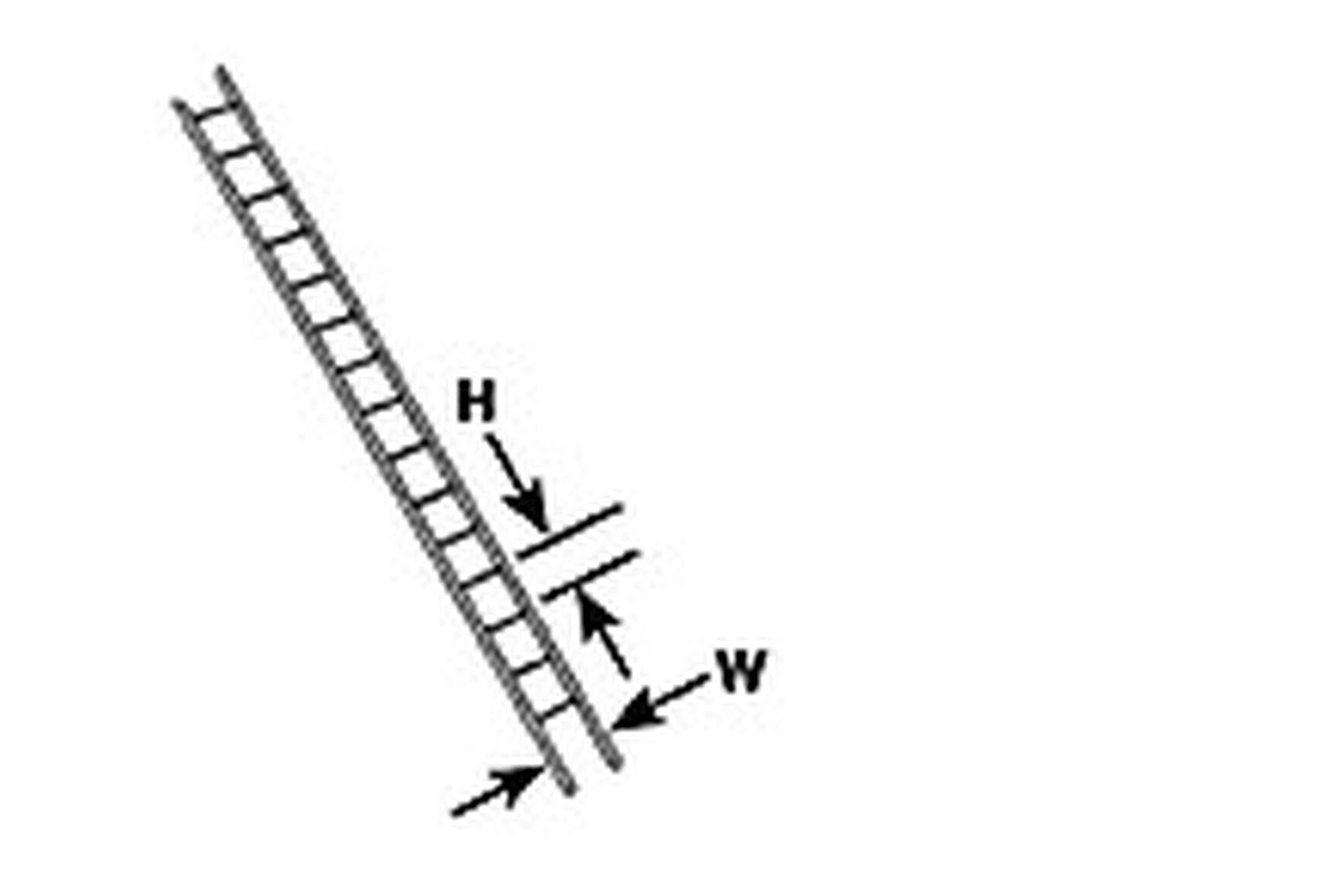 Plastruct 90422 Gray ABS Ladder HO gauge 1/8  (3.2mm) x 1/4  (6.4mm) x