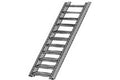 Plastruct 90442 Gray ABS Stairway HO gauge 9/64  (3.6mm) x 25/64  (9.9