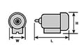 Plastruct 95912 5/16  Gray ABS Motor (3 per pack)