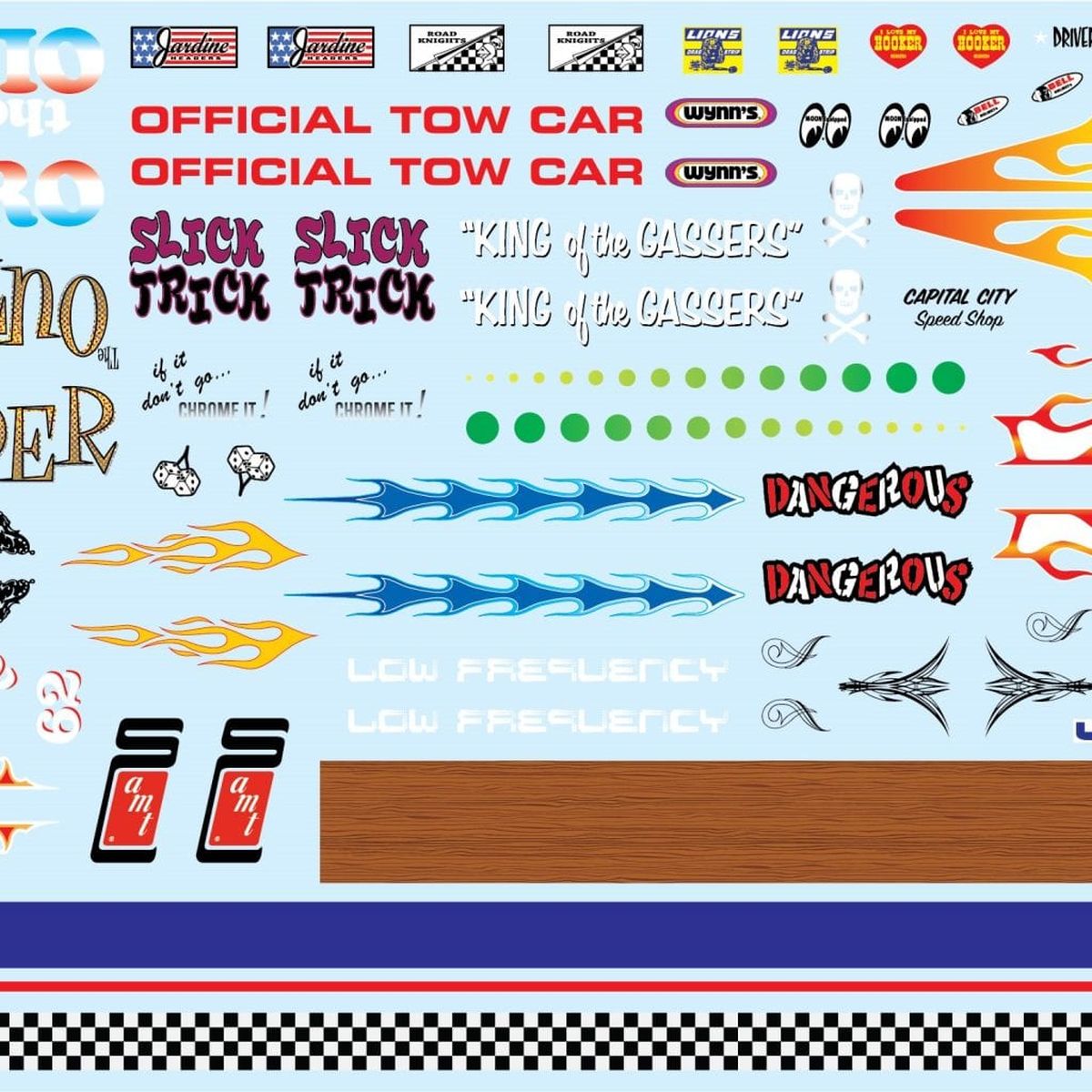 Polar Lights Model 52  Best of AMT Custom Graphics Decals Volume 1(Can be us