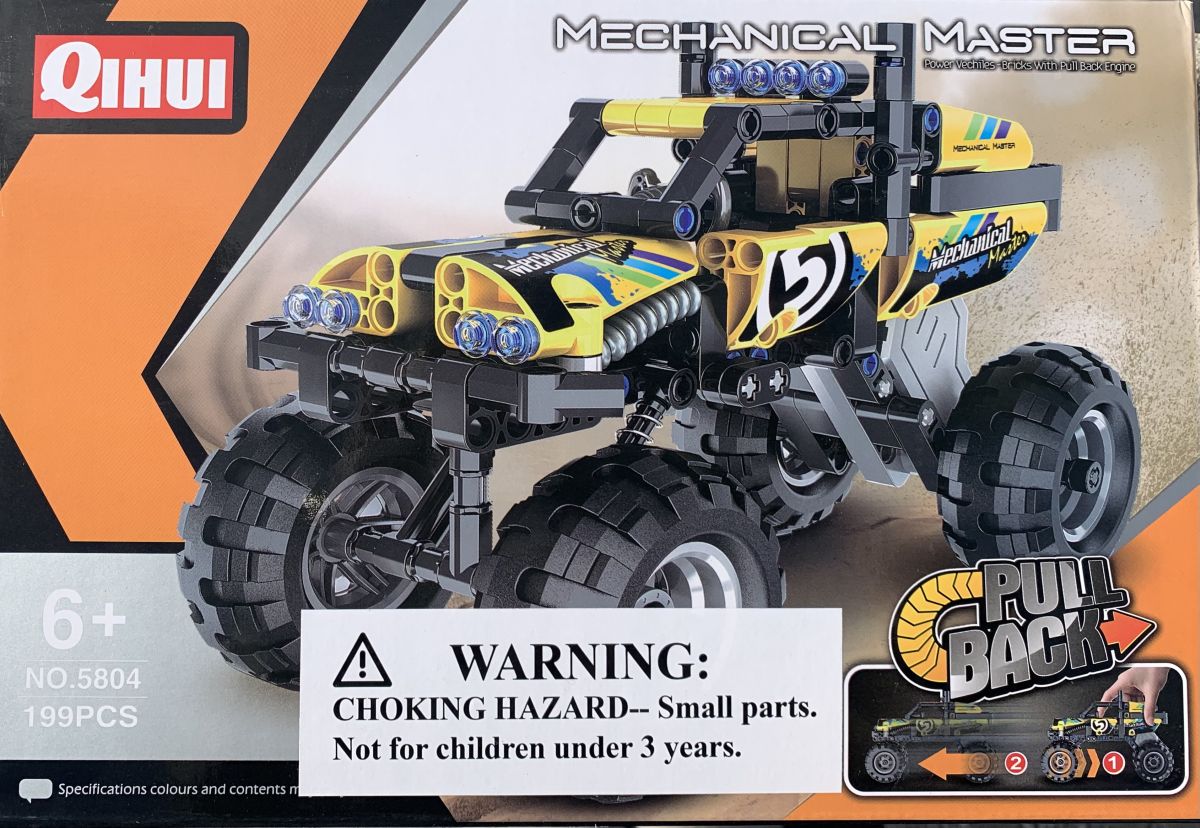 Qihui 5804 Tech Bricks Monster Truck STEM Pull Back 199pc