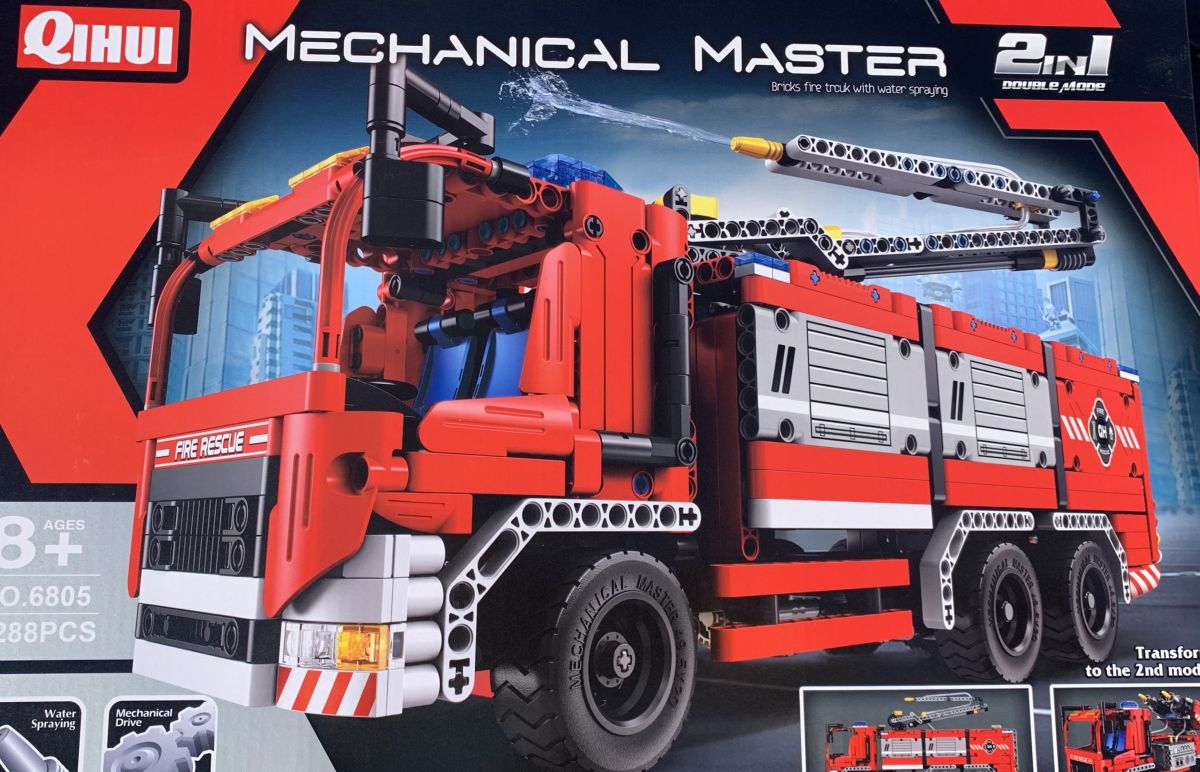 Qihui 6805 Tech Bricks R/C Fire Truck STEM 1288pc