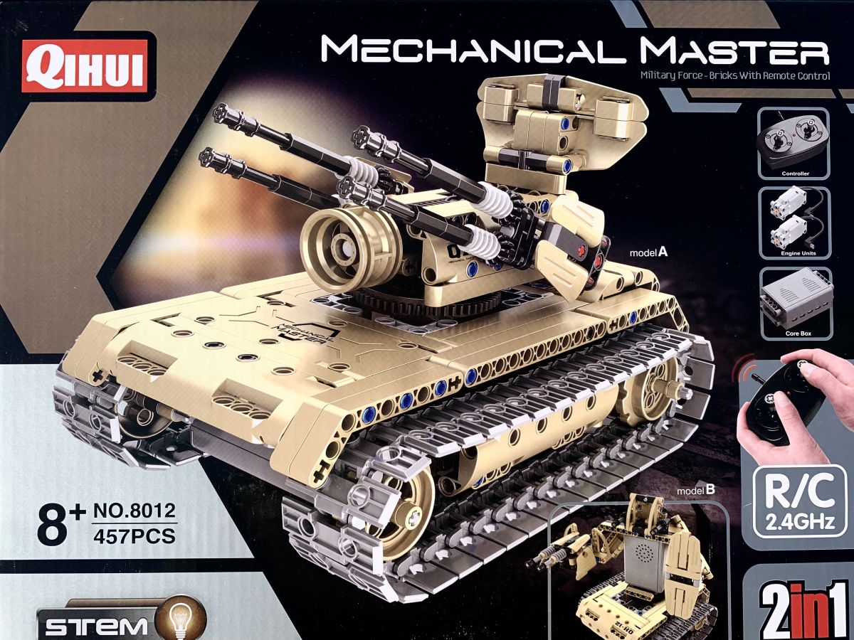 Qihui 8012 Tech Bricks R/C Anti-Aircraft Tank STEM