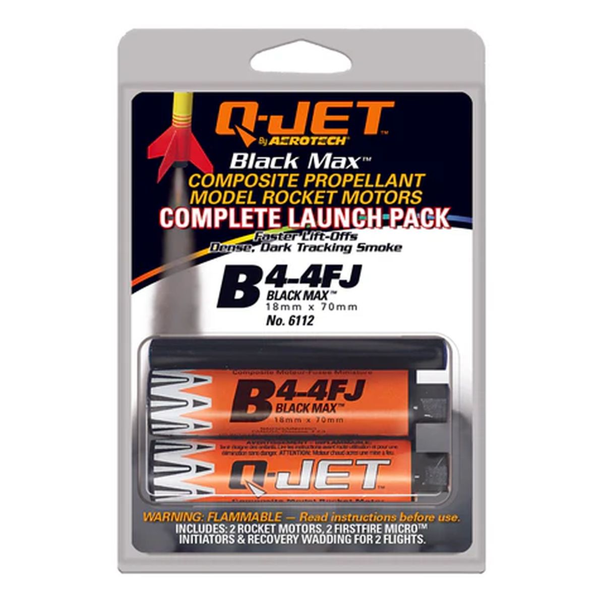 Quest QUS6314 B4-4FJ Rocket Motor Value Pack (12)