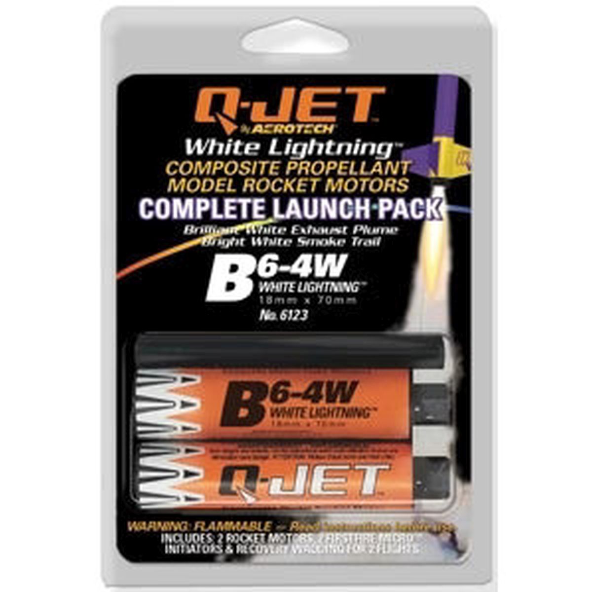 Quest QUS6418 B6-4W Rocket Motor Value Pack (25)