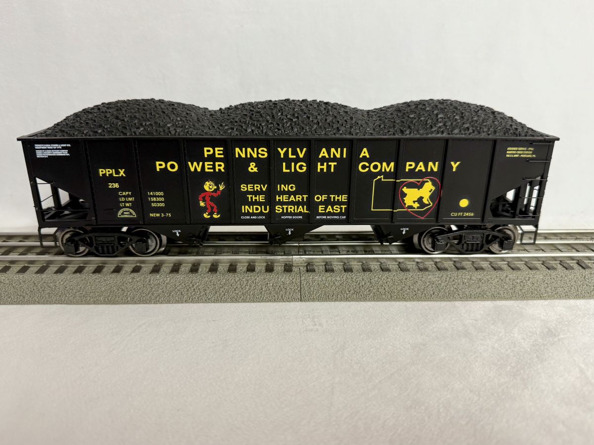 Ready Made Trains RMT 66276 O 3 Bay Hopper PENNA POWER & LIGHT