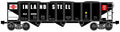Ready Made Trains RMT 66299183 O 3 Bay Hopper INLAND STEEL