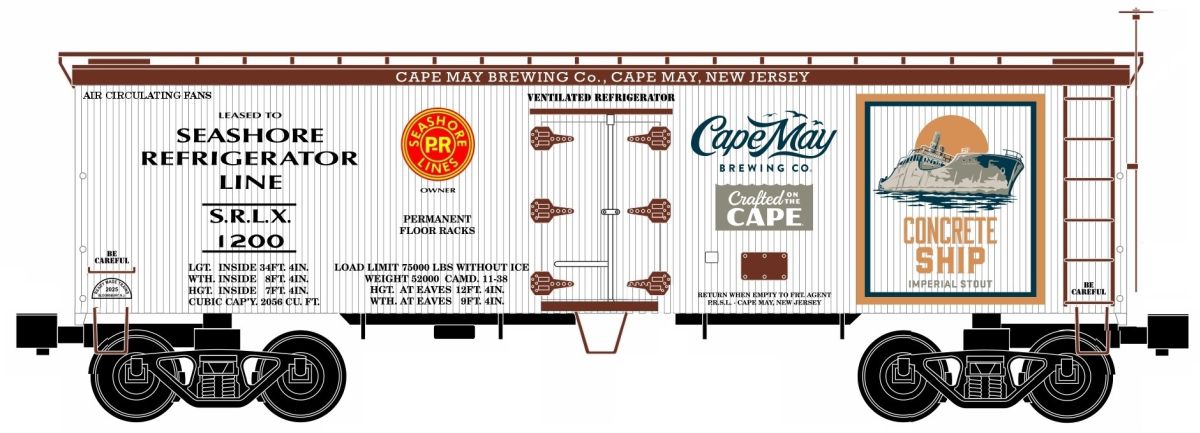 RMT 861991881 O Woodside Reefer Concrete Ship Cape May Brewing  NEW - call for discount pricing!