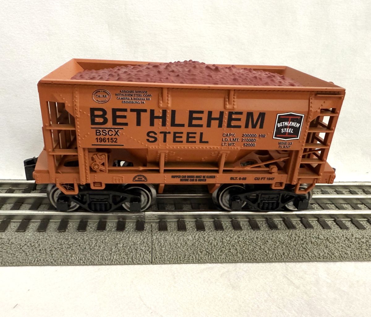 Ready Made Trains RMT 967197 O Ore Car Bethlehem Steel Ebensburg