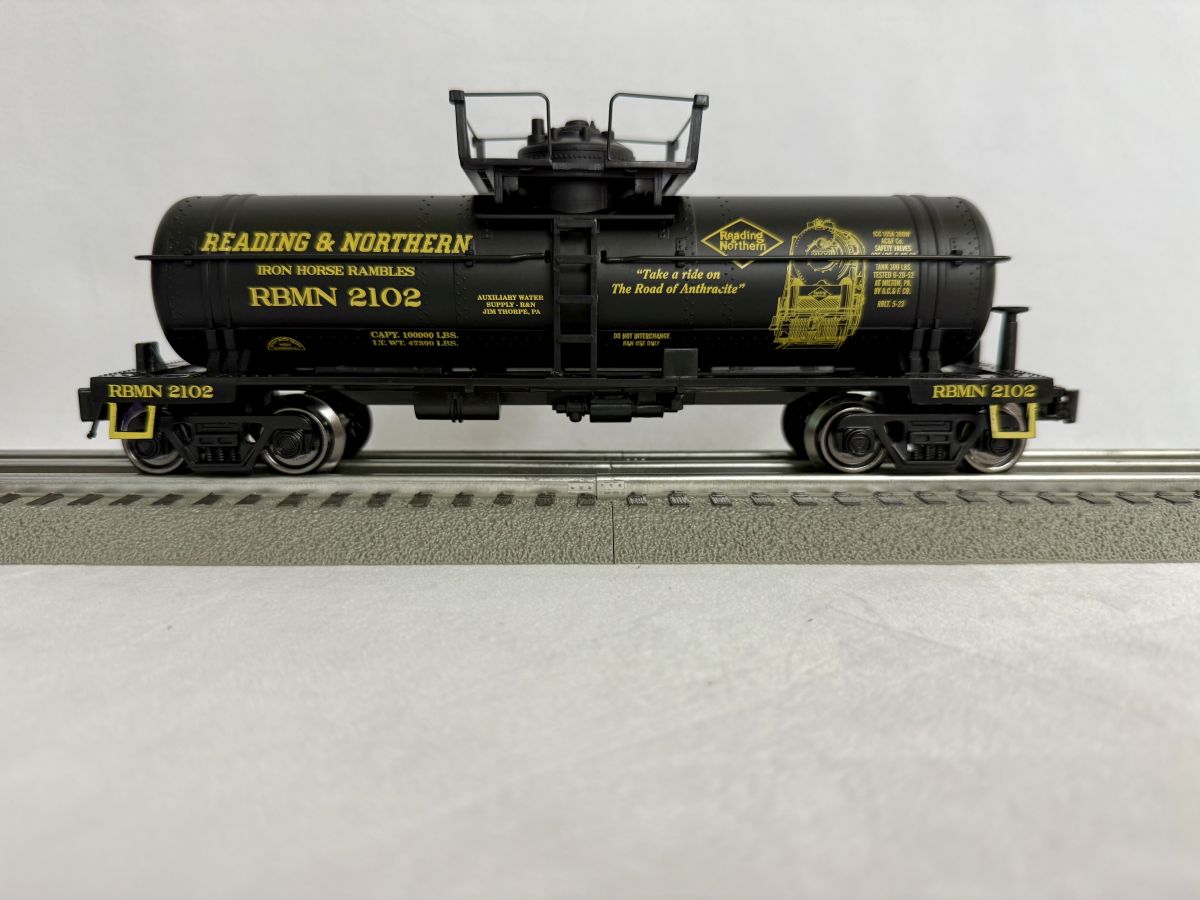 Ready Made Trains RMT 968122 O Single Dome Tank Car Reading & Northern / blk